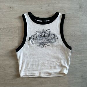 Graphic tee muscle tank